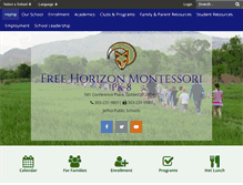 Tablet Screenshot of freehorizonmontessori.org